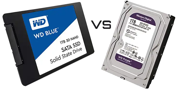 Speed difference between hdd and ssd.
